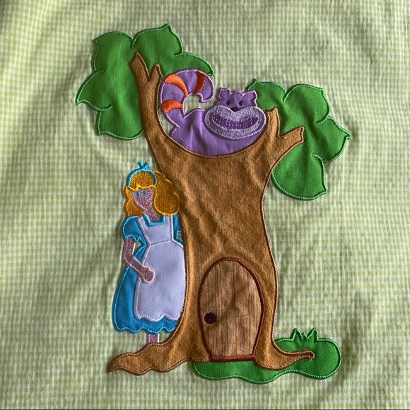 Mulberry St Alice in Wonderland Gingham Dress Made in USA Size 4 - Picture 2 of 7